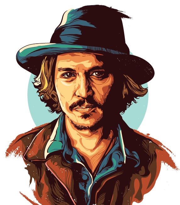 Johnny Depp T Shirt logo